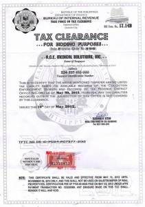 BIR Tax Clearance